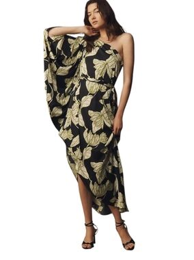 Hutch One-Shoulder Single Long Sleeve Cocktail Dress...Size Small